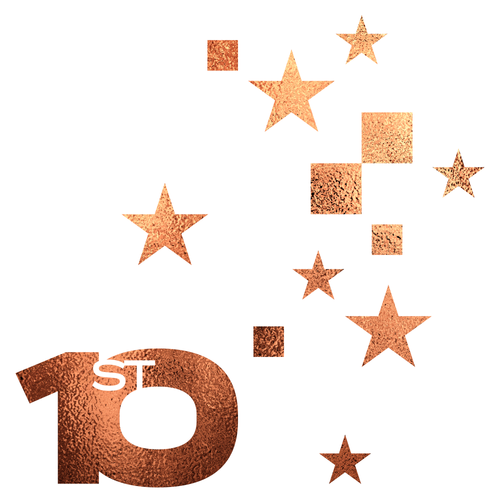 1st 10 years logo